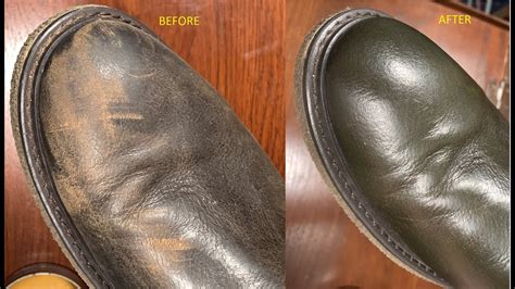 how to repair scuffed boots|fix scratches on leather boots.